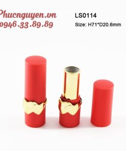Thỏi son môi màu đỏ viền vàng